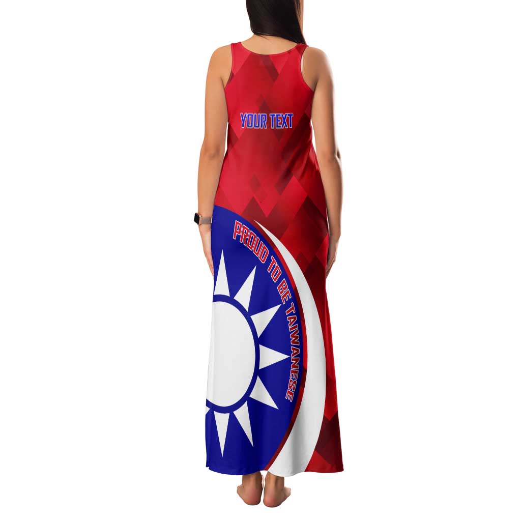 Personalised Taiwan Badminton Tank Maxi Dress 2024 Taiwanese Proud Dynamic Style - Wonder Print Shop