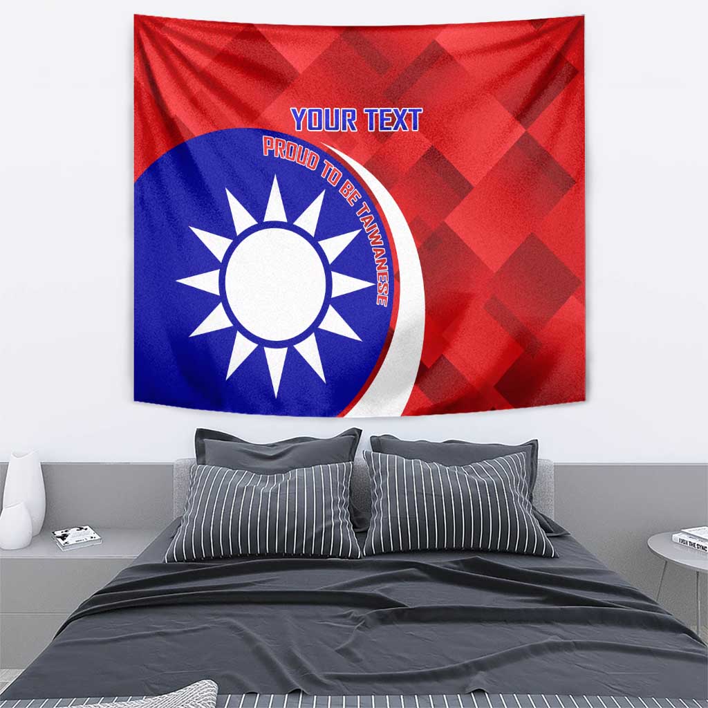 Personalised Taiwan Badminton Tapestry 2024 Taiwanese Proud Dynamic Style - Wonder Print Shop