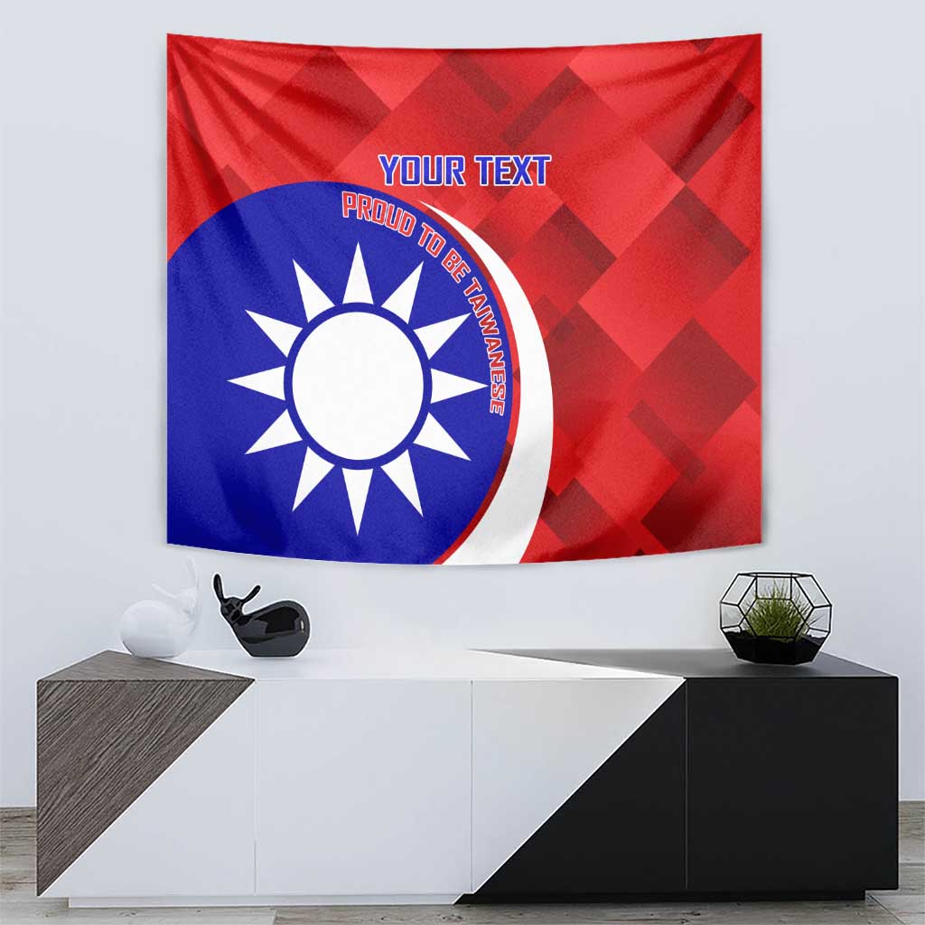 Personalised Taiwan Badminton Tapestry 2024 Taiwanese Proud Dynamic Style - Wonder Print Shop