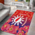Personalised Taiwan Area Rug Taiwanese Map Mix Prunus Mume Blossoms - Wonder Print Shop