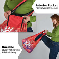 Personalised Taiwan Grocery Bag Taiwanese Map Mix Prunus Mume Blossoms