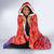 Personalised Taiwan Hooded Blanket Taiwanese Map Mix Prunus Mume Blossoms