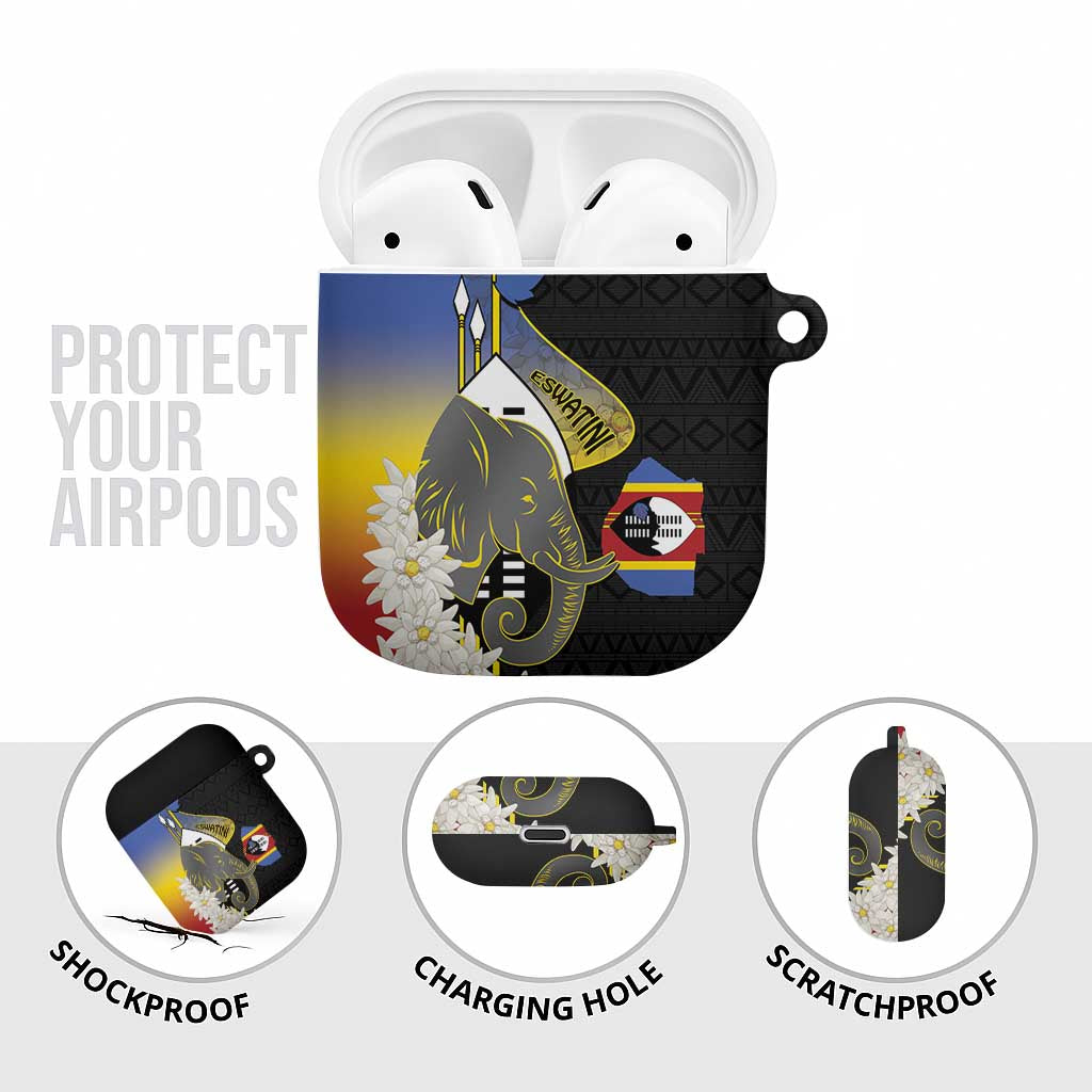 Eswatini Independence Day AirPods Case Swaziland Nguni Shield African Pattern - Wonder Print Shop
