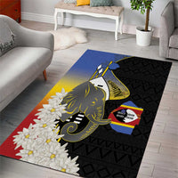 Eswatini Independence Day Area Rug Swaziland Nguni Shield African Pattern - Wonder Print Shop