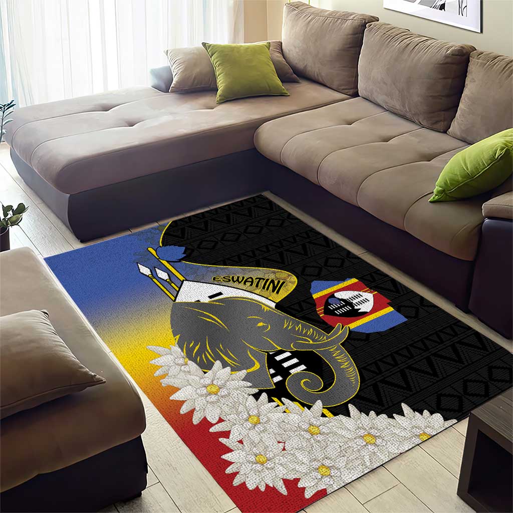 Eswatini Independence Day Area Rug Swaziland Nguni Shield African Pattern - Wonder Print Shop