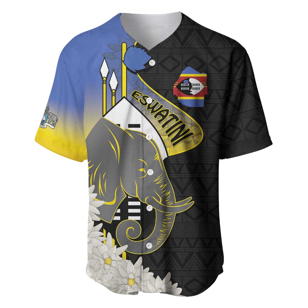 Eswatini Independence Day Baseball Jersey Swaziland Nguni Shield African Pattern - Wonder Print Shop