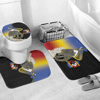 Eswatini Independence Day Bathroom Set Swaziland Nguni Shield African Pattern - Wonder Print Shop