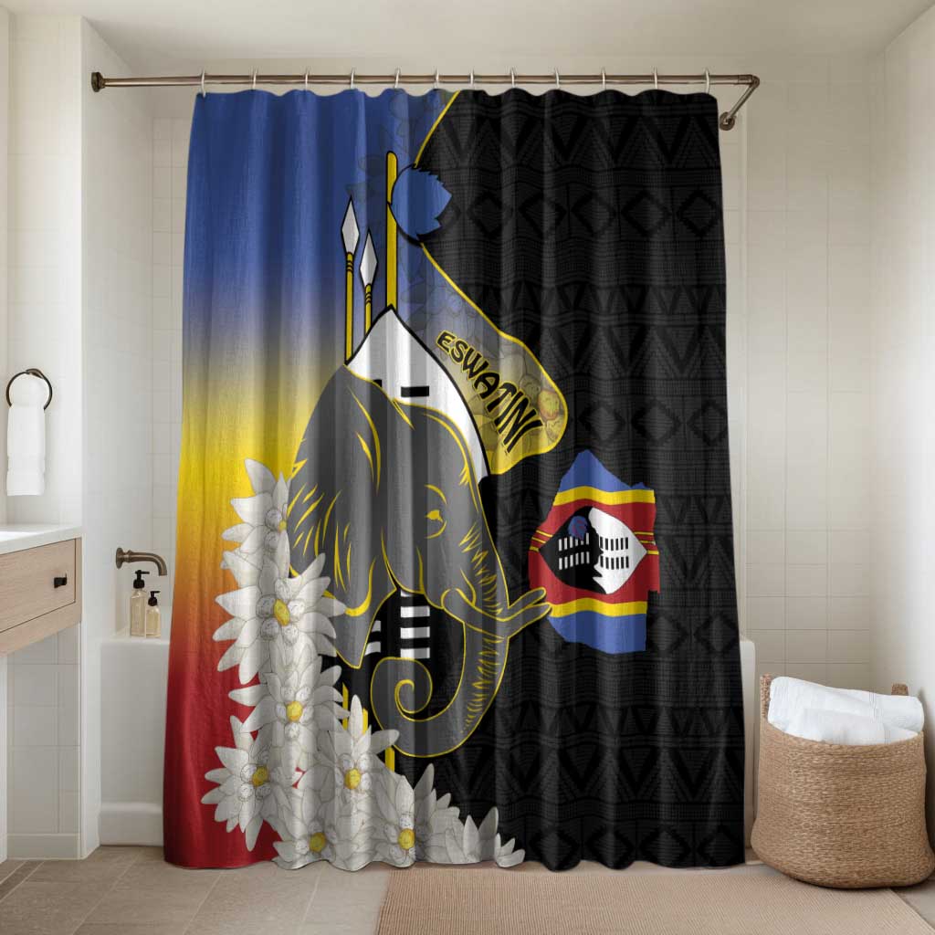 Eswatini Independence Day Bathroom Set Swaziland Nguni Shield African Pattern - Wonder Print Shop
