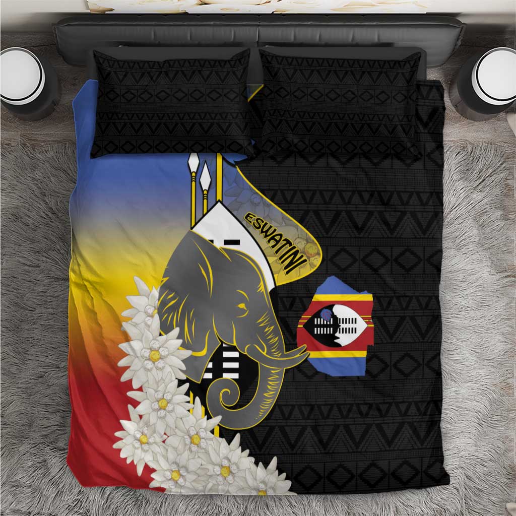 Eswatini Independence Day Bedding Set Swaziland Nguni Shield African Pattern - Wonder Print Shop
