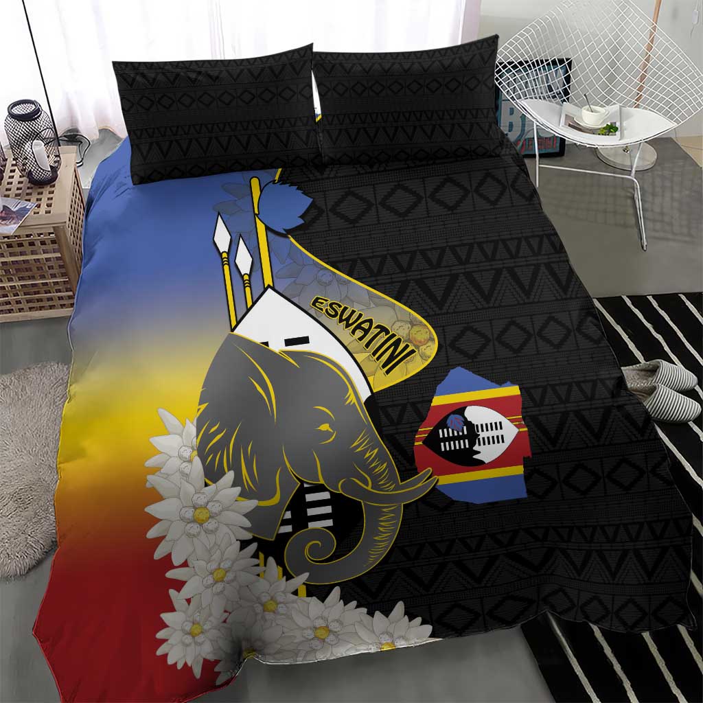 Eswatini Independence Day Bedding Set Swaziland Nguni Shield African Pattern - Wonder Print Shop