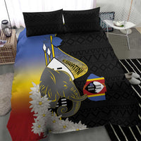 Eswatini Independence Day Bedding Set Swaziland Nguni Shield African Pattern - Wonder Print Shop