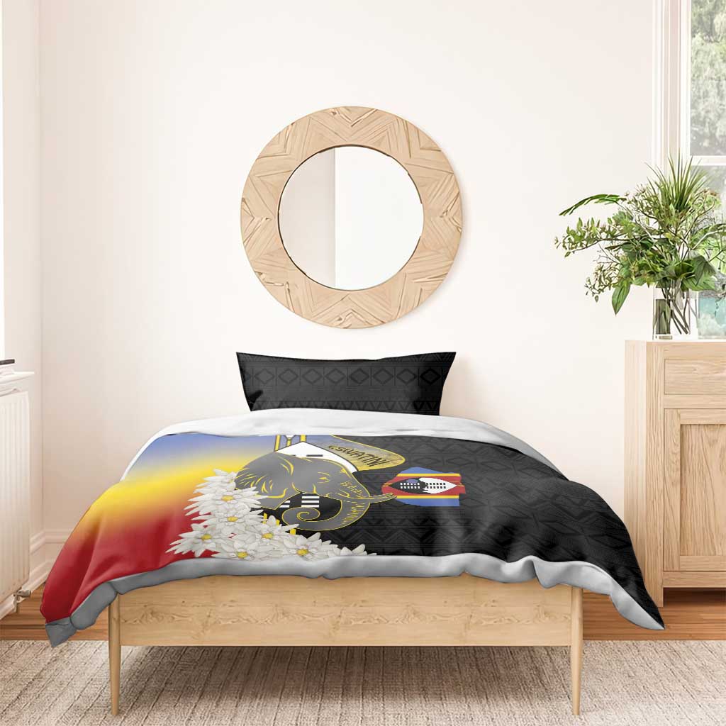 Eswatini Independence Day Bedding Set Swaziland Nguni Shield African Pattern - Wonder Print Shop