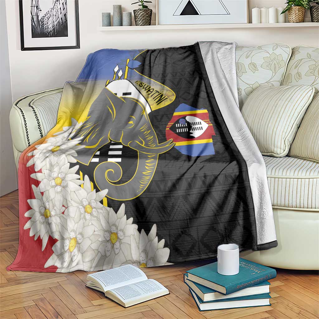 Eswatini Independence Day Blanket Swaziland Nguni Shield African Pattern - Wonder Print Shop