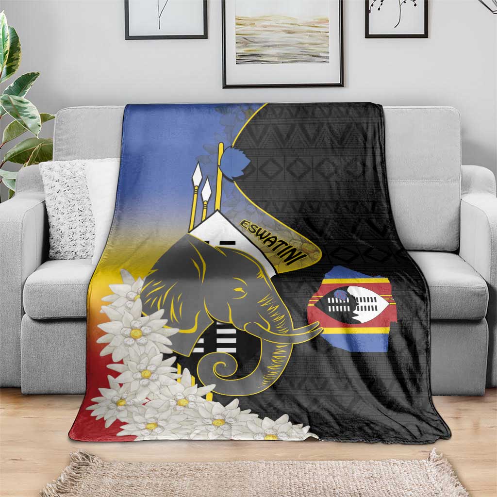 Eswatini Independence Day Blanket Swaziland Nguni Shield African Pattern - Wonder Print Shop