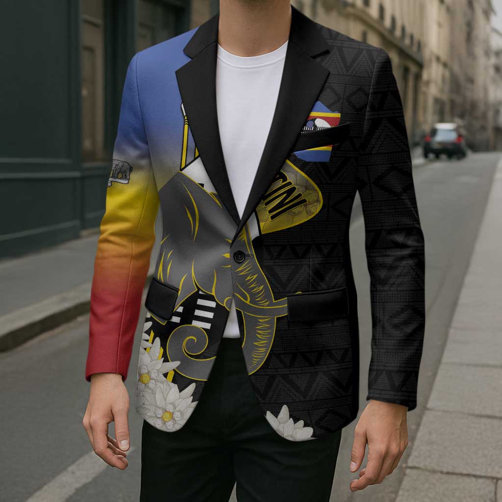 Eswatini Independence Day Blazer Swaziland Nguni Shield African Pattern - Wonder Print Shop