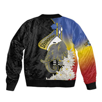 Eswatini Independence Day Bomber Jacket Swaziland Nguni Shield African Pattern - Wonder Print Shop