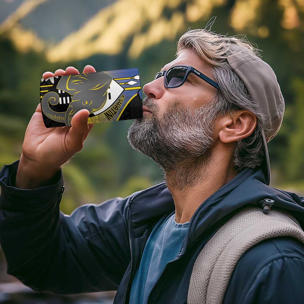 Eswatini Independence Day 4 in 1 Can Cooler Tumbler Swaziland Nguni Shield African Pattern - Wonder Print Shop