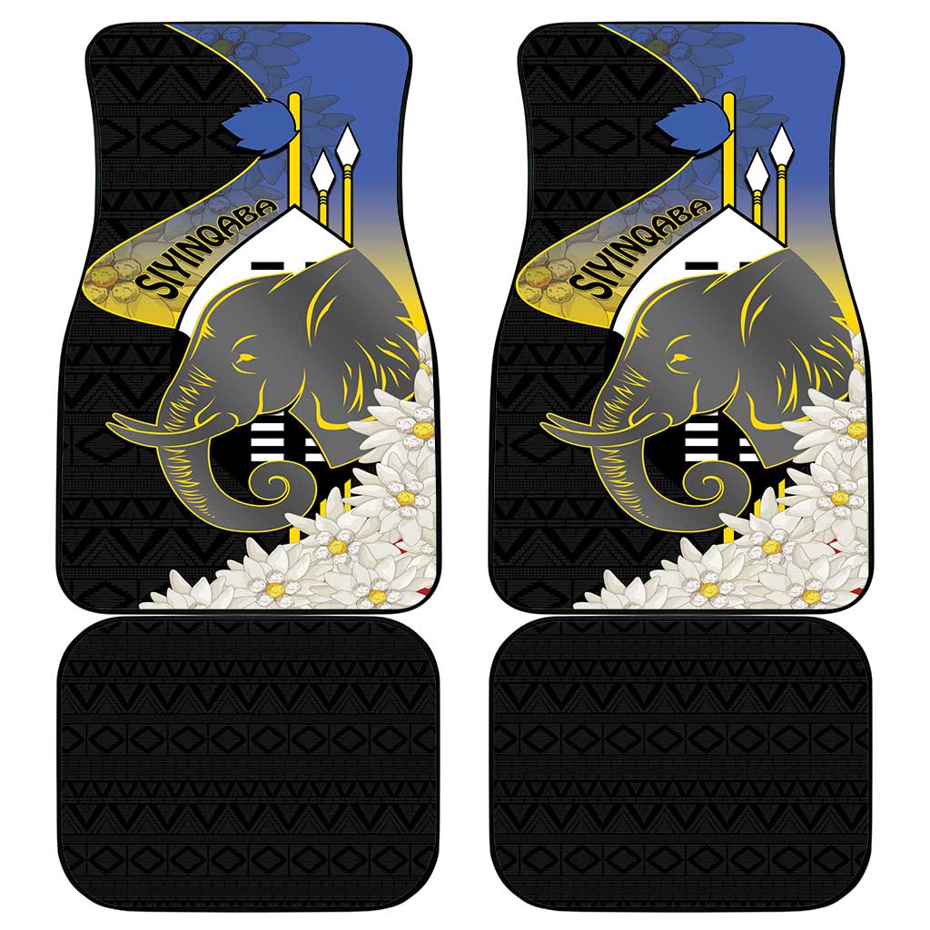Eswatini Independence Day Car Mats Swaziland Nguni Shield African Pattern - Wonder Print Shop