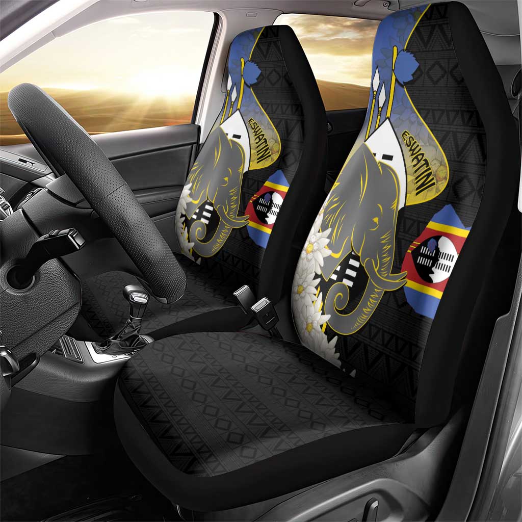 Eswatini Independence Day Car Seat Cover Swaziland Nguni Shield African Pattern - Wonder Print Shop