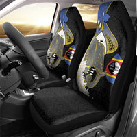 Eswatini Independence Day Car Seat Cover Swaziland Nguni Shield African Pattern - Wonder Print Shop