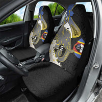 Eswatini Independence Day Car Seat Cover Swaziland Nguni Shield African Pattern - Wonder Print Shop