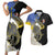 Eswatini Independence Day Couples Matching Short Sleeve Bodycon Dress and Hawaiian Shirt Swaziland Nguni Shield African Pattern - Wonder Print Shop