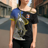 Eswatini Independence Day Cross Shoulder Shirt Swaziland Nguni Shield African Pattern - Wonder Print Shop