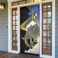 Eswatini Independence Day Door Cover Swaziland Nguni Shield African Pattern - Wonder Print Shop