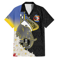 Eswatini Independence Day Family Matching Mermaid Dress and Hawaiian Shirt Swaziland Nguni Shield African Pattern - Wonder Print Shop