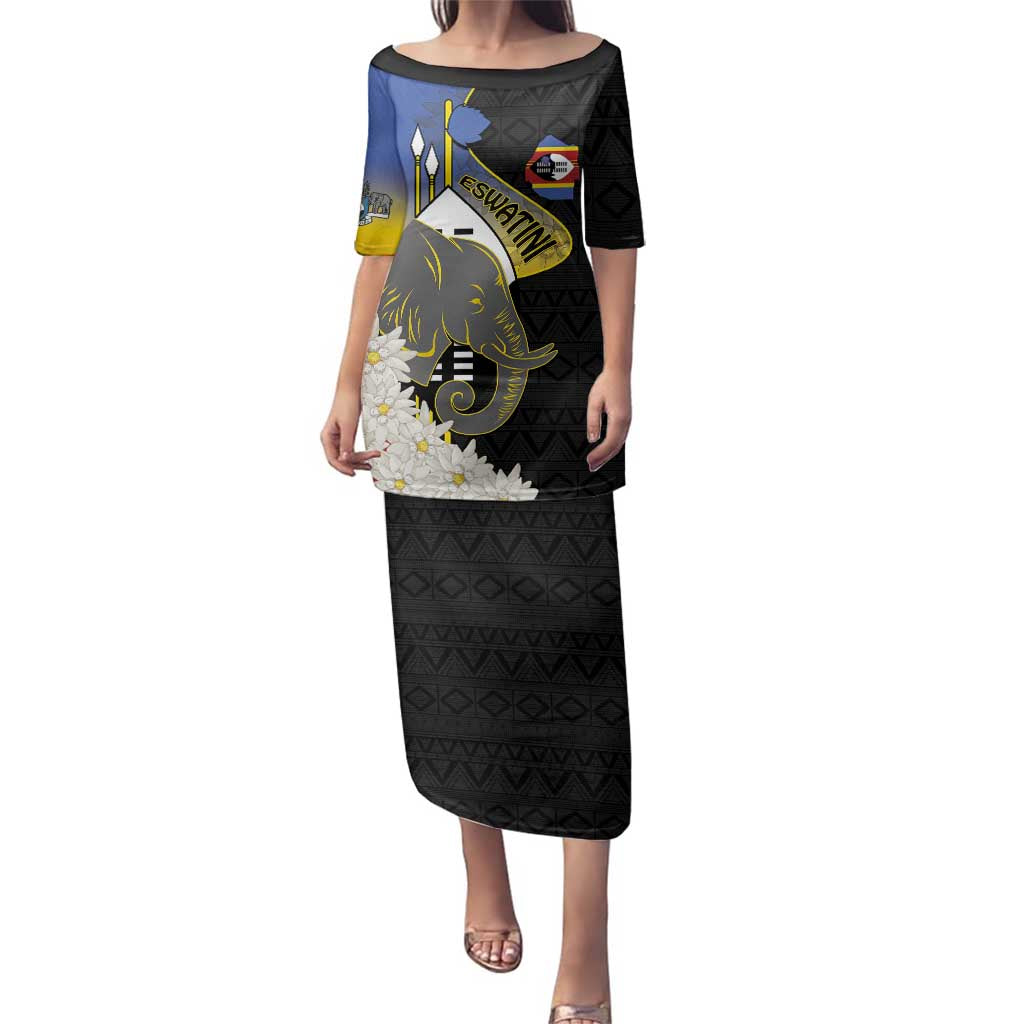 Eswatini Independence Day Family Matching Puletasi and Hawaiian Shirt Swaziland Nguni Shield African Pattern - Wonder Print Shop