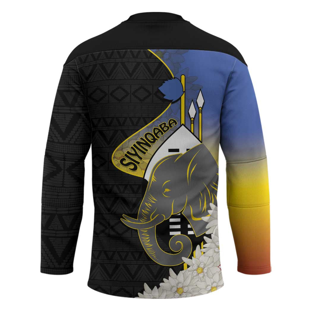 Eswatini Independence Day Hockey Jersey Swaziland Nguni Shield African Pattern - Wonder Print Shop