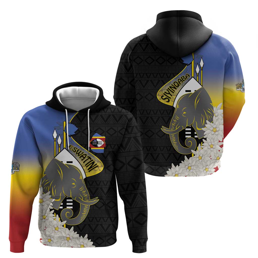 Eswatini Independence Day Hoodie Swaziland Nguni Shield African Pattern - Wonder Print Shop