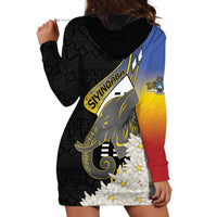 Eswatini Independence Day Hoodie Dress Swaziland Nguni Shield African Pattern - Wonder Print Shop