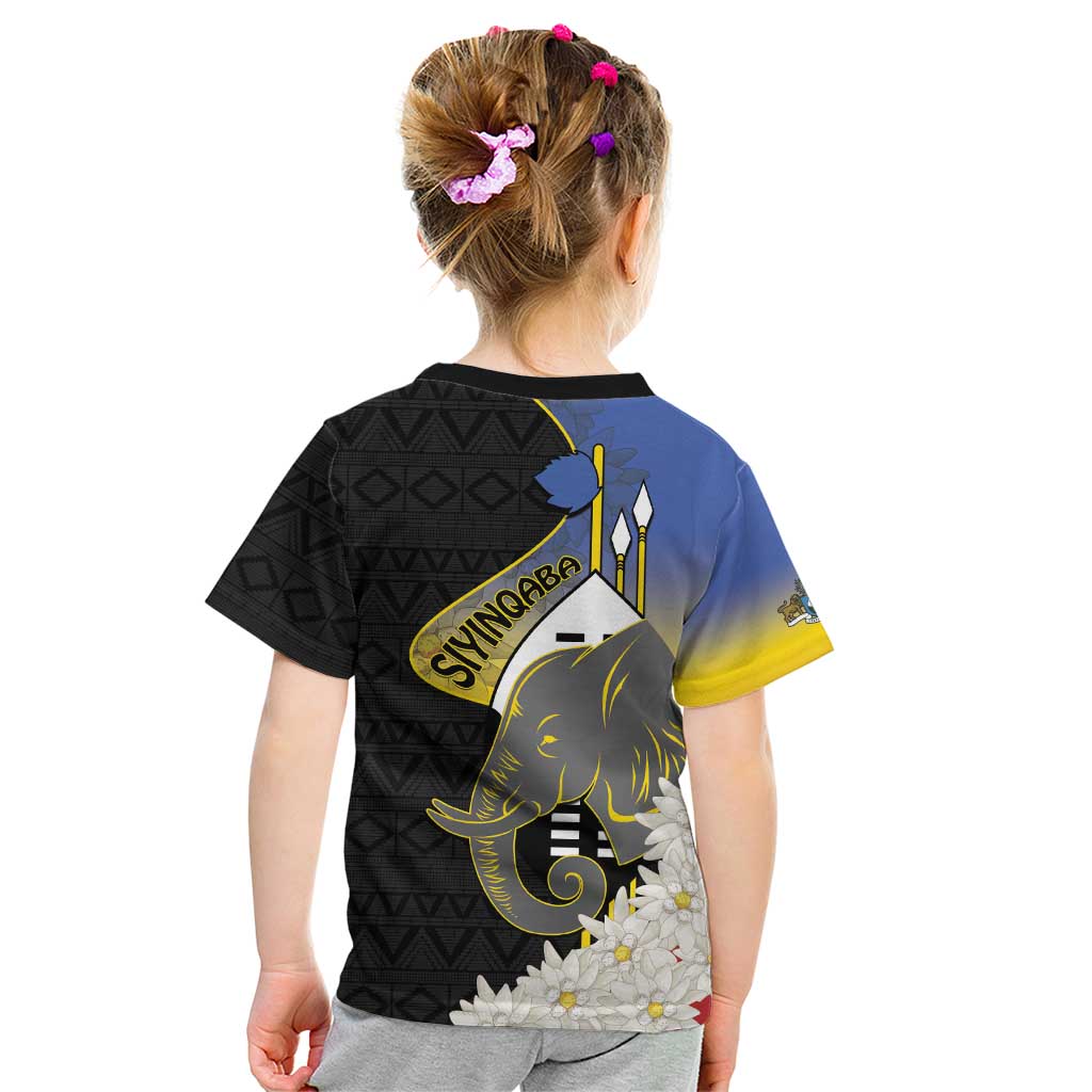 Eswatini Independence Day Kid T Shirt Swaziland Nguni Shield African Pattern - Wonder Print Shop