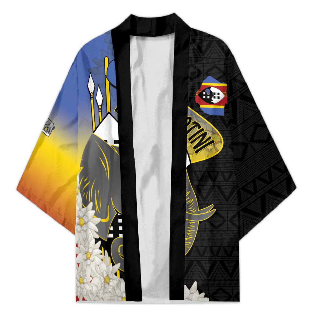 Eswatini Independence Day Kimono Swaziland Nguni Shield African Pattern - Wonder Print Shop