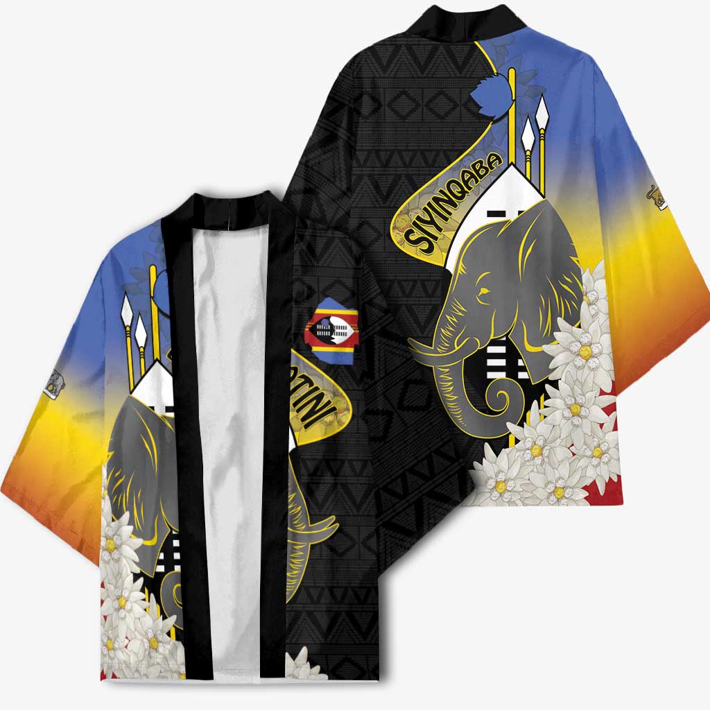 Eswatini Independence Day Kimono Swaziland Nguni Shield African Pattern - Wonder Print Shop