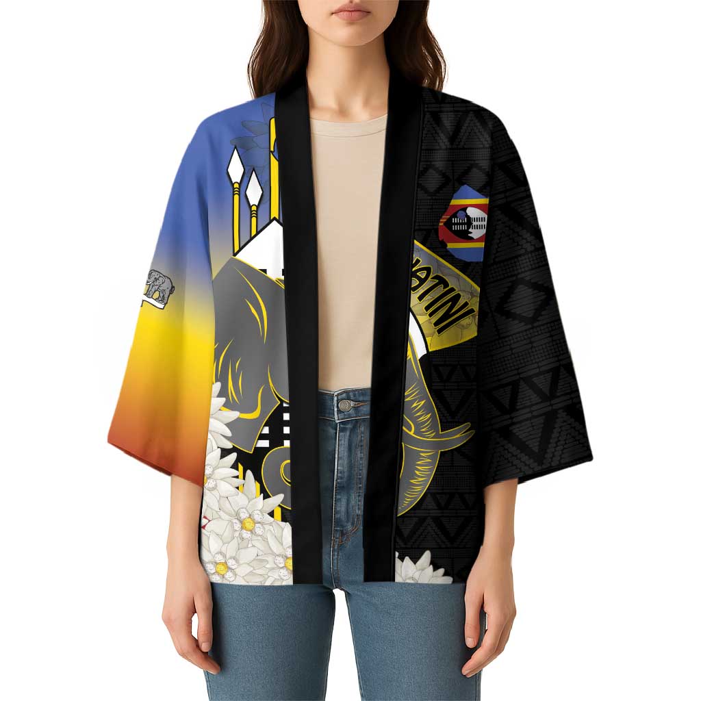 Eswatini Independence Day Kimono Swaziland Nguni Shield African Pattern - Wonder Print Shop