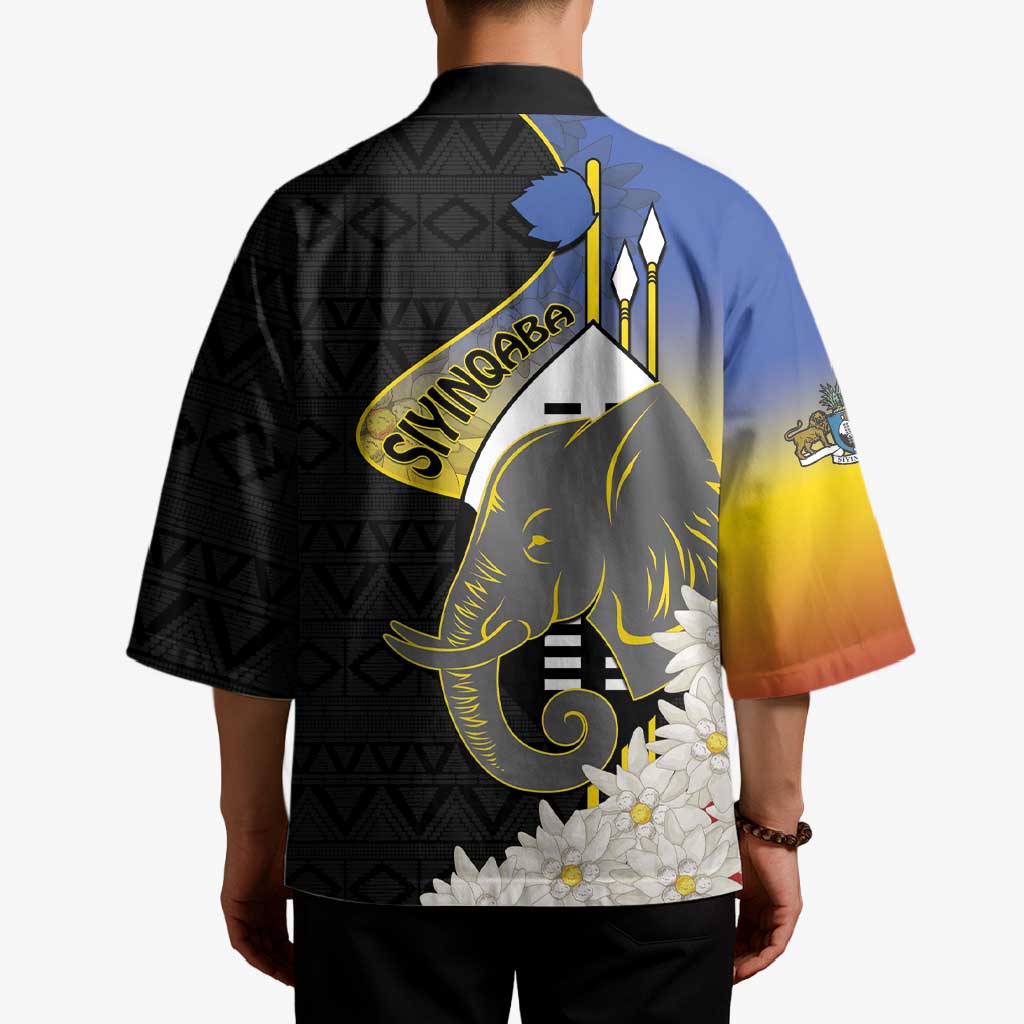 Eswatini Independence Day Kimono Swaziland Nguni Shield African Pattern - Wonder Print Shop