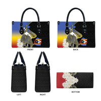 Eswatini Independence Day Leather Bag Swaziland Nguni Shield African Pattern - Wonder Print Shop
