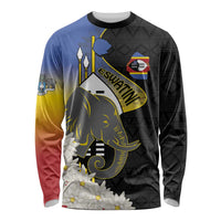 Eswatini Independence Day Long Sleeve Shirt Swaziland Nguni Shield African Pattern - Wonder Print Shop