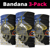 Eswatini Independence Day Neck Gaiter Swaziland Nguni Shield African Pattern - Wonder Print Shop