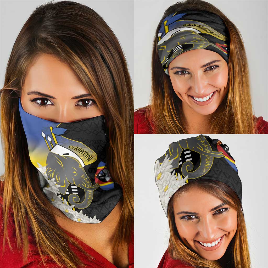 Eswatini Independence Day Neck Gaiter Swaziland Nguni Shield African Pattern - Wonder Print Shop