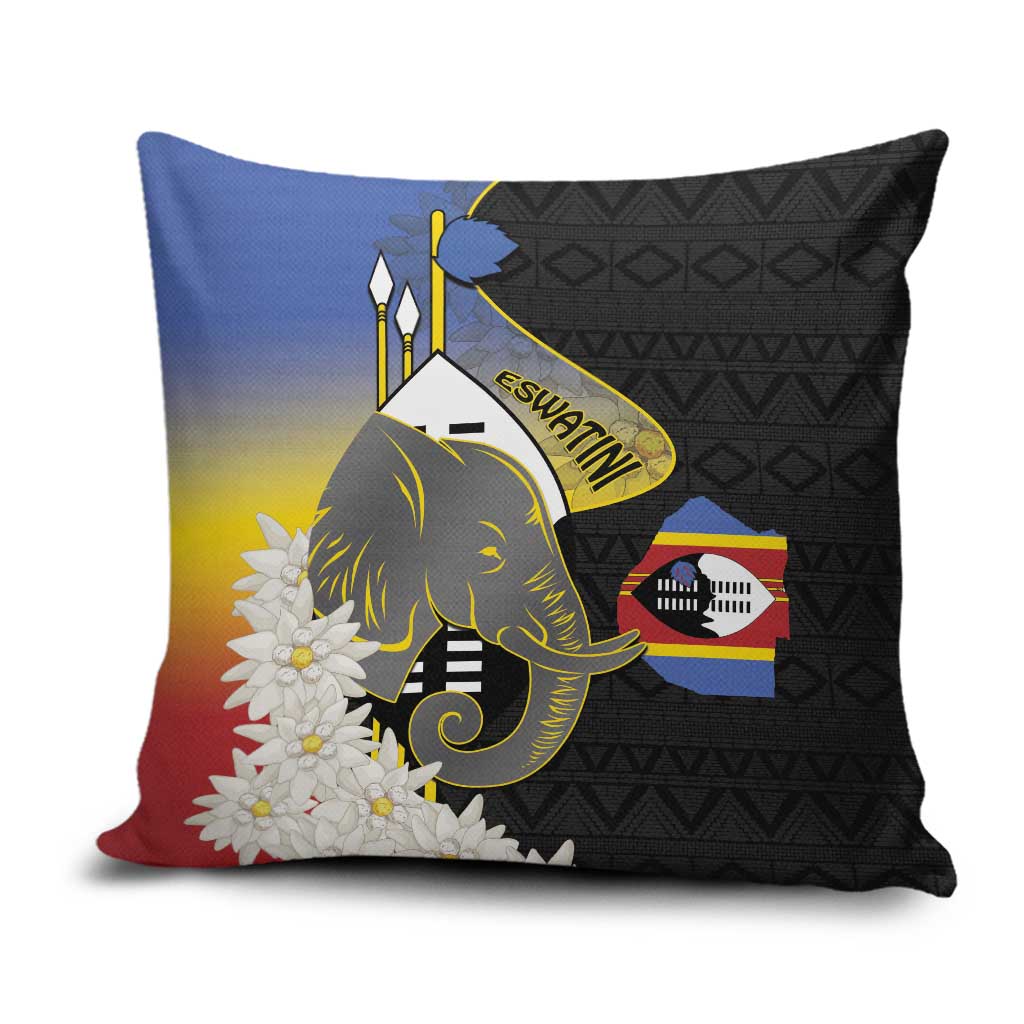 Eswatini Independence Day Pillow Cover Swaziland Nguni Shield African Pattern - Wonder Print Shop
