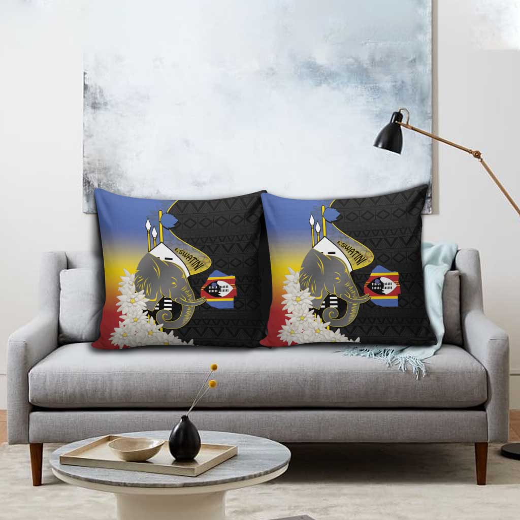 Eswatini Independence Day Pillow Cover Swaziland Nguni Shield African Pattern - Wonder Print Shop