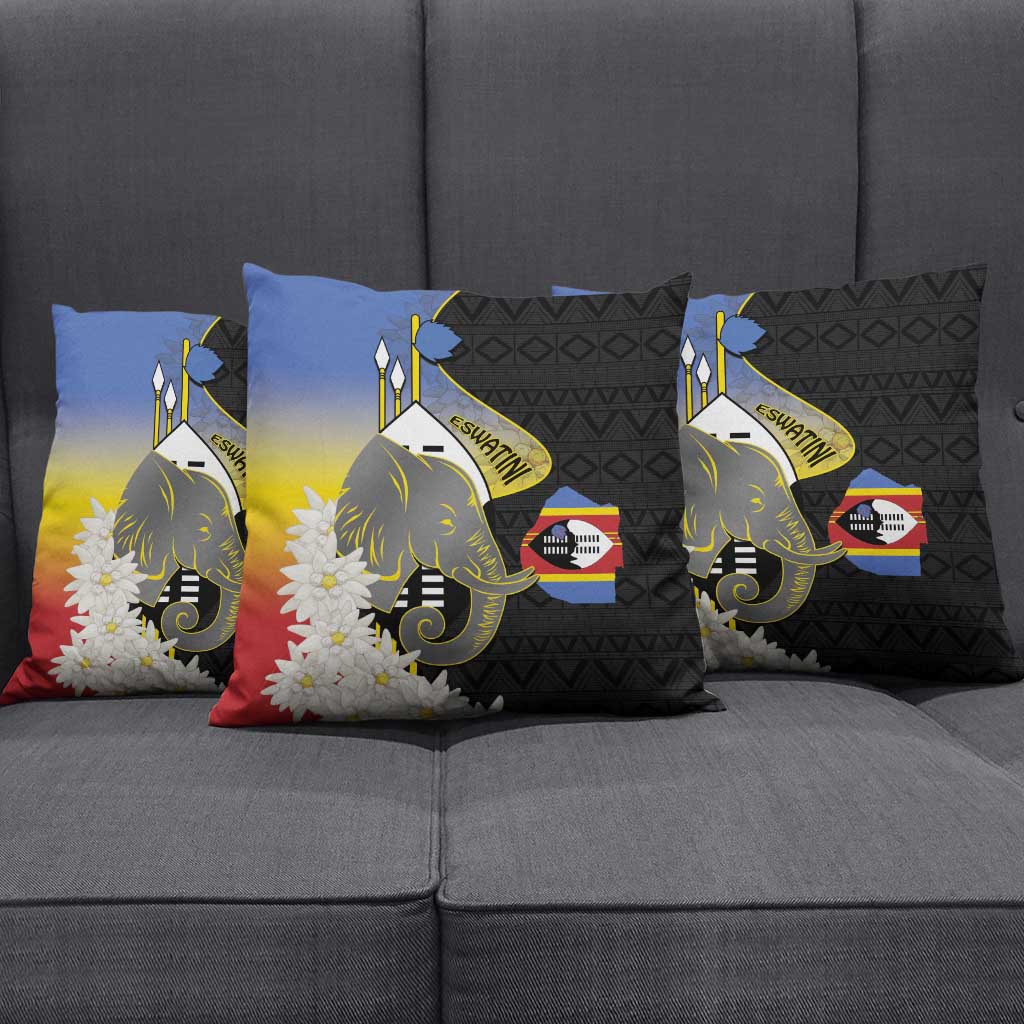 Eswatini Independence Day Pillow Cover Swaziland Nguni Shield African Pattern - Wonder Print Shop