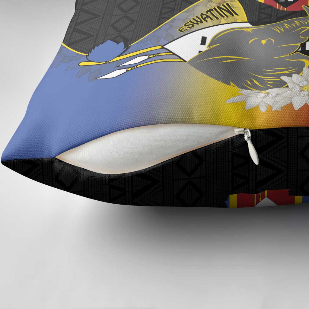 Eswatini Independence Day Pillow Cover Swaziland Nguni Shield African Pattern - Wonder Print Shop