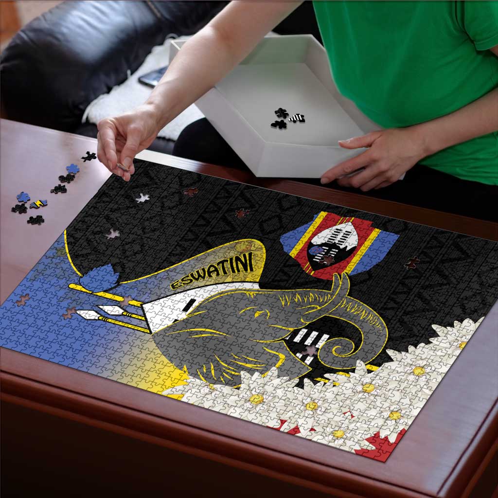 Eswatini Independence Day Puzzle Swaziland Nguni Shield African Pattern - Wonder Print Shop