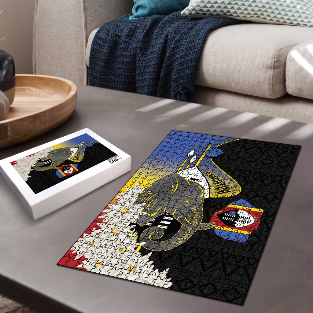 Eswatini Independence Day Puzzle Swaziland Nguni Shield African Pattern - Wonder Print Shop