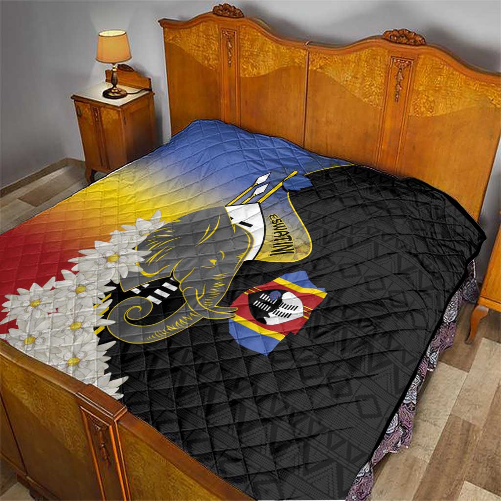 Eswatini Independence Day Quilt Swaziland Nguni Shield African Pattern - Wonder Print Shop