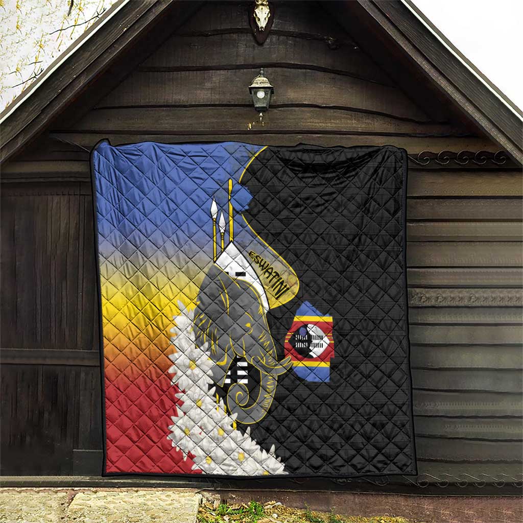 Eswatini Independence Day Quilt Swaziland Nguni Shield African Pattern - Wonder Print Shop